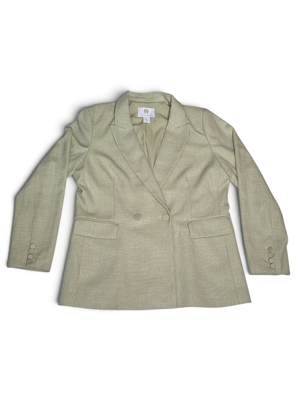 House of Harlow 1960 x REVOLVE Double-Breasted Tweed Blazer (L) & Pants (12) Set - Picture 3 of 16
